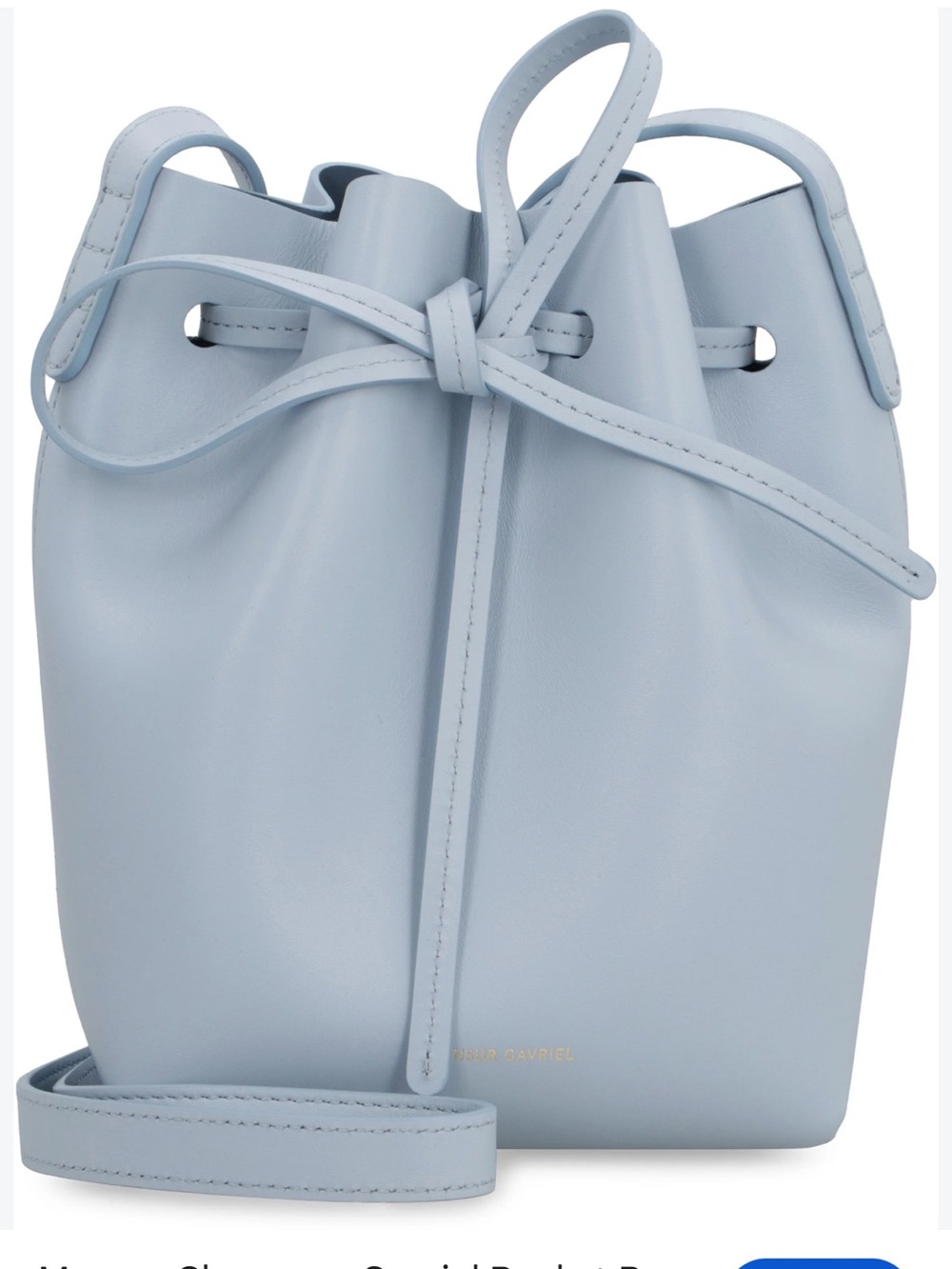Mansur Gavriel Bucket Crossbody Bag in Light Blue